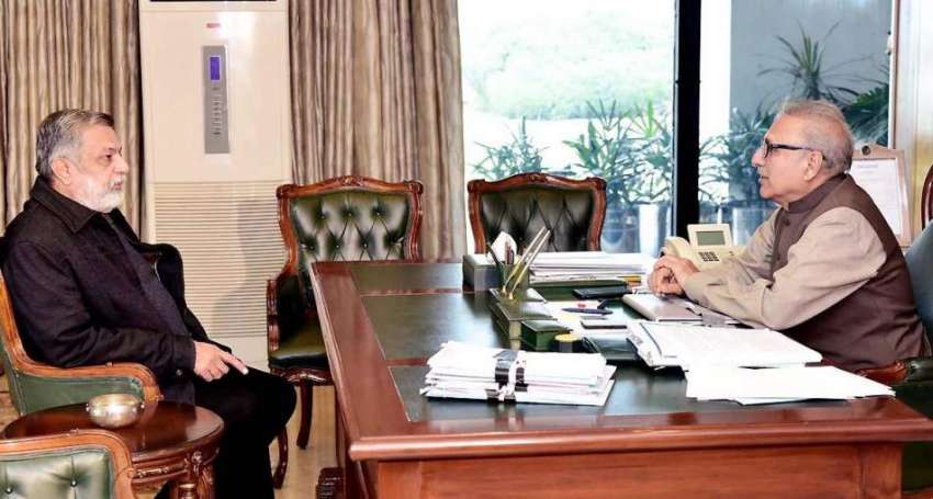 اسلام آباد: صدر مملکت ڈاکٹر عارف علوی سے سابق ایم این اے ..
