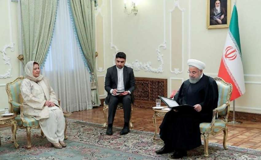 تہران: ایرن کے صدر ڈاکٹر روحانی سے پاکستان کی سفیر رفعت مسعود ..