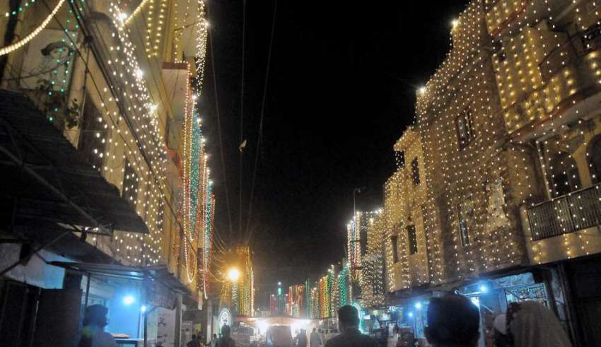 راولپنڈی: عید میلادالنبی کے سلسے میں شہریوں نے اپنی گلیوں ..