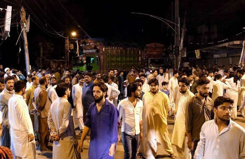 راولپنڈی: تھانہ بنی اصغر مال کے خلاف شہری احتجاج کر رہے ہیں۔