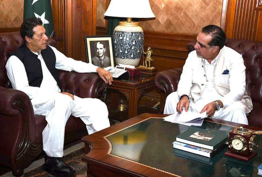 کراچی: وزیر اعظم عمران خان سے گورنر سندھ عمران اسماعیل ملاقات ..