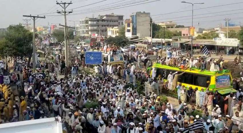 گوجر خان: جمعیت علمائے اسلام فضل (جے یو آئی-ف) آزادی مارچ ..