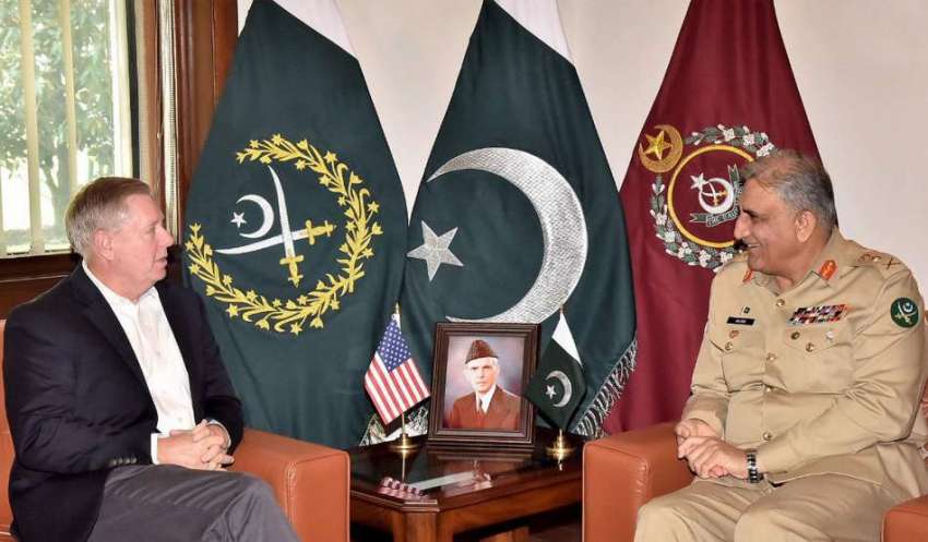 راولپنڈی: امریکی سینیٹر لینڈسے گراہم نے چیف آف آرمی اسٹاف ..