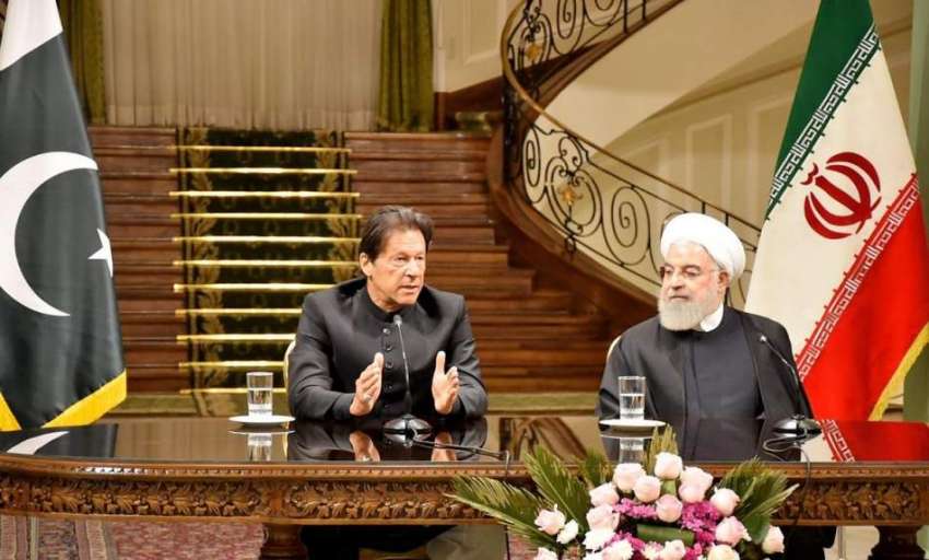 تہران: وزیر اعظم عرمان خان اور ایرانی صدر حسن روحانی مشترکہ ..