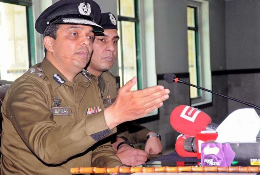 راولپنڈی: سی پی او حسن عباس پولیس لائن میں پریس کانفرنس سے ..