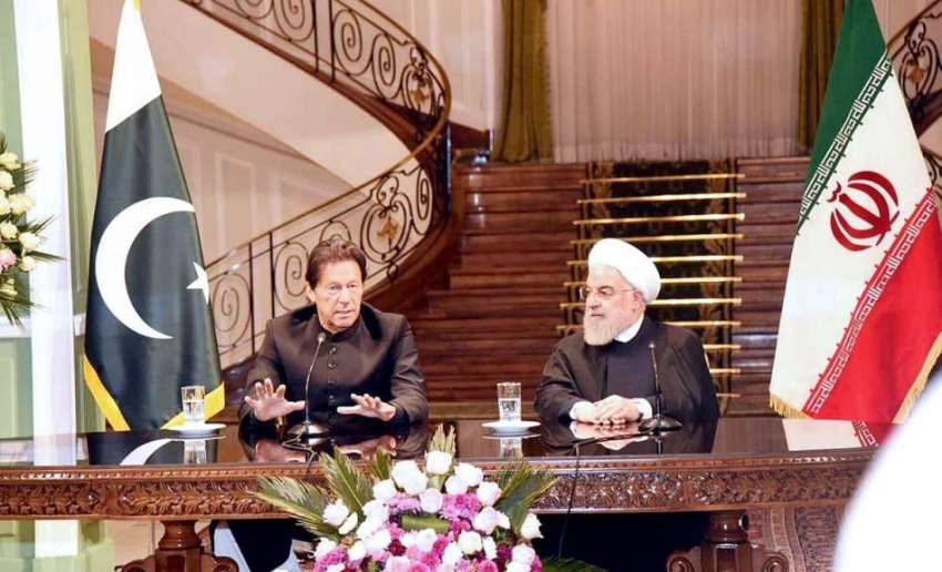 تہران: وزیر اعظم عمران خان اور صدر حسن روحانی مشترکہ پریس ..