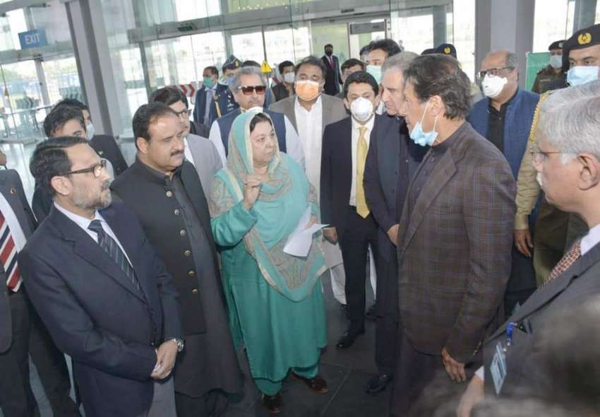 لاہور، وزیراعظم عمران خان کو ایکسپو سینٹر میں قائم فیلڈ ..