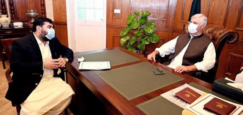 پشاور، وزیراعلی خیبرپختونخوا محمود خان سے رُکن قومی اسمبلی ..