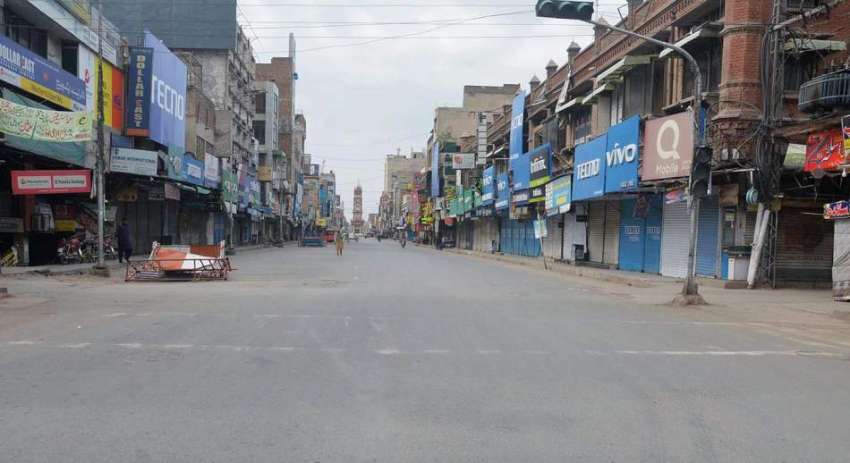 فیصل آباد، کورونا وائرس کے بعد مصروف ترین کچہری بازار میں ..