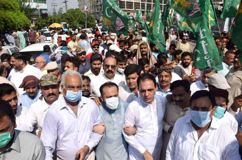 لاہور: پاکستان مسلم لیگ (ن) کے زیراہتمام بھارت کے پانچ اگست ..