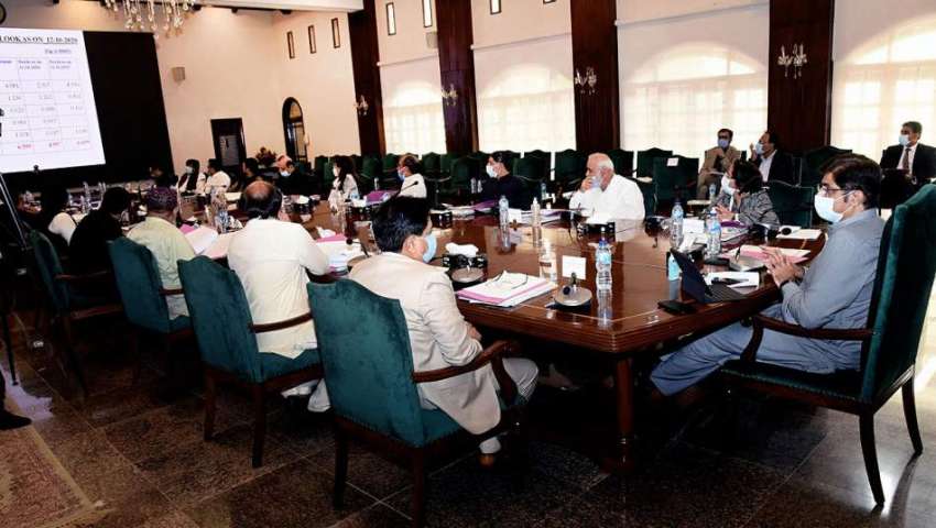 کراچی، وزیراعلی سندھ مراد علی شاہ سندھ کابینہ کے اجلاس کی ..
