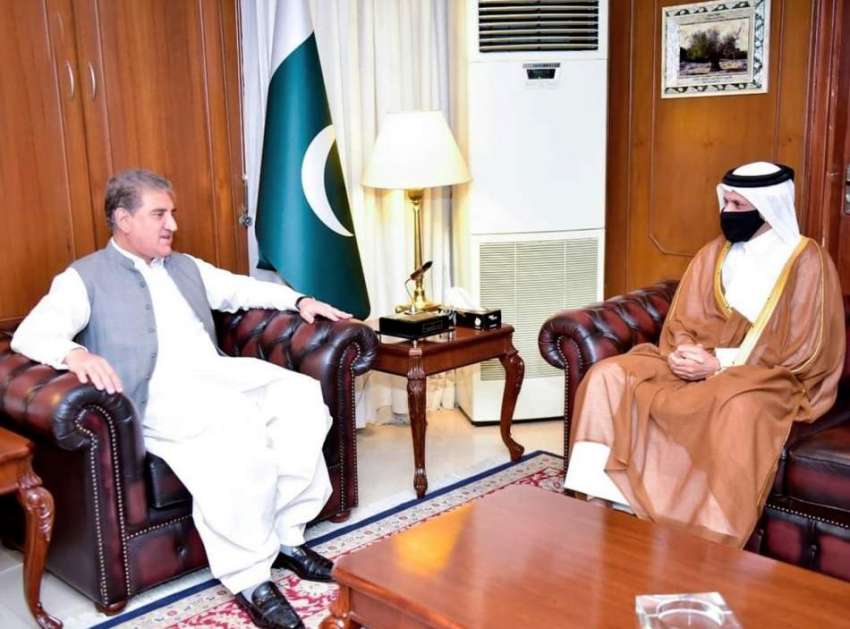 اسلام آباد: وزیر خارجہ خدوم شاہ محمود قریشی سے پاکستان میں ..