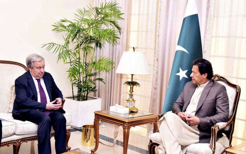 اسلام آباد: اقوام متحدہ کے سکریٹری جنرل انتونیو گٹیرس وزیر ..