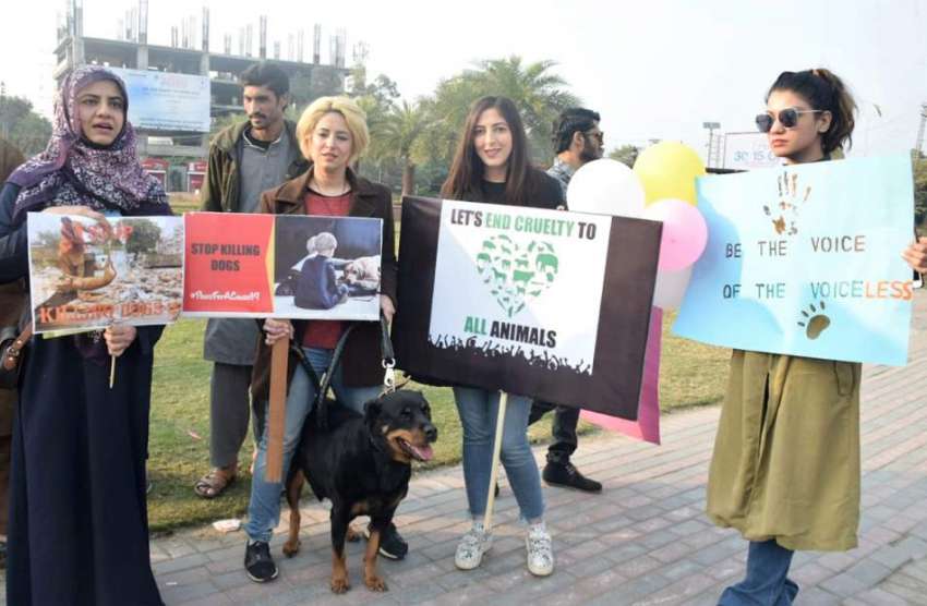 لاہور : جانوروں کے حقوق کیلئے آواز بلند کرنے والی تنظیم کے ..