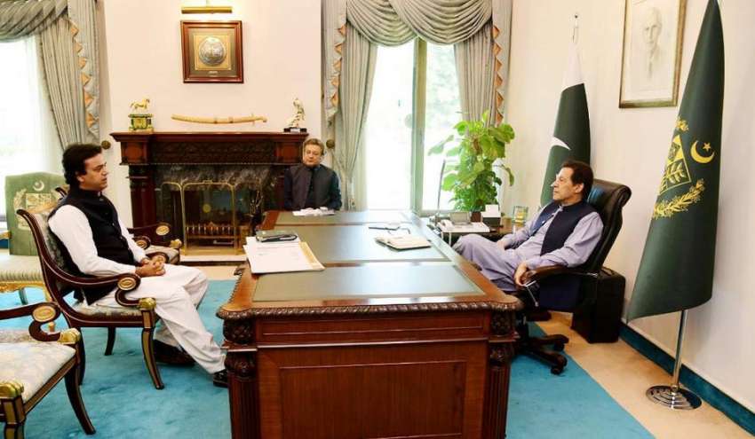 اسلام آباد: وزیراعظم عمران خان سے معاون خصوصی برائے نوجوانان ..