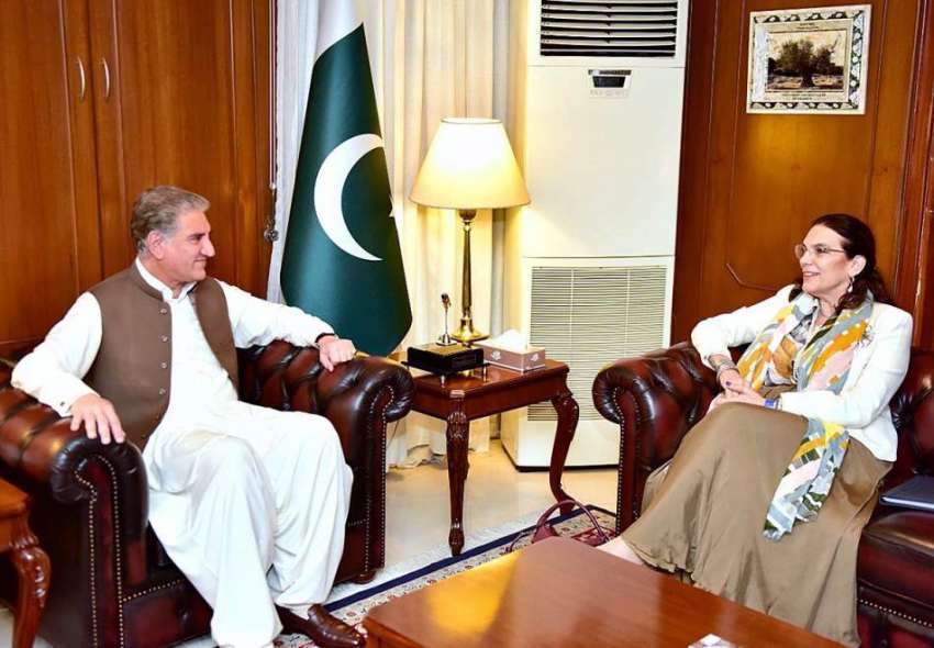 اسلام آباد: وزیر برائے امور خارجہ مخدوم شاہ محمود قریشی ..
