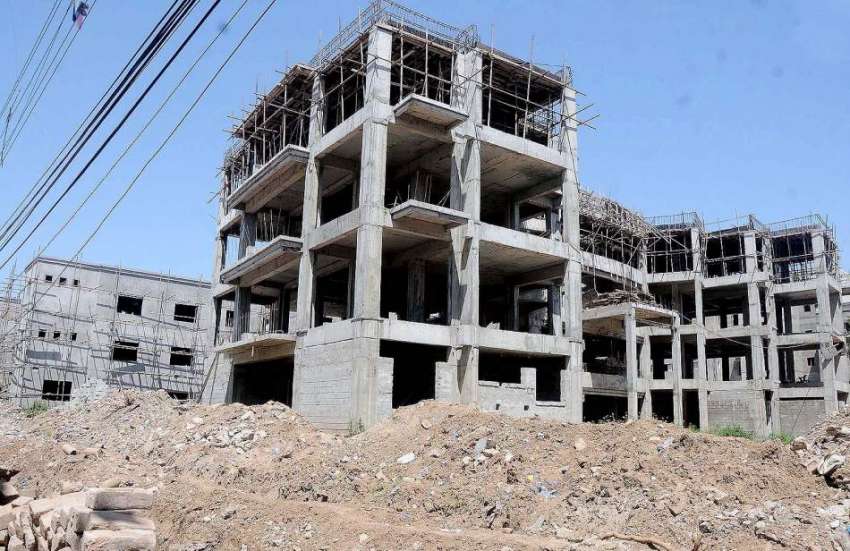راولپنڈی: زچہ بچہ ہسپتال کی تعمیراتی کام جاری ہے۔ 