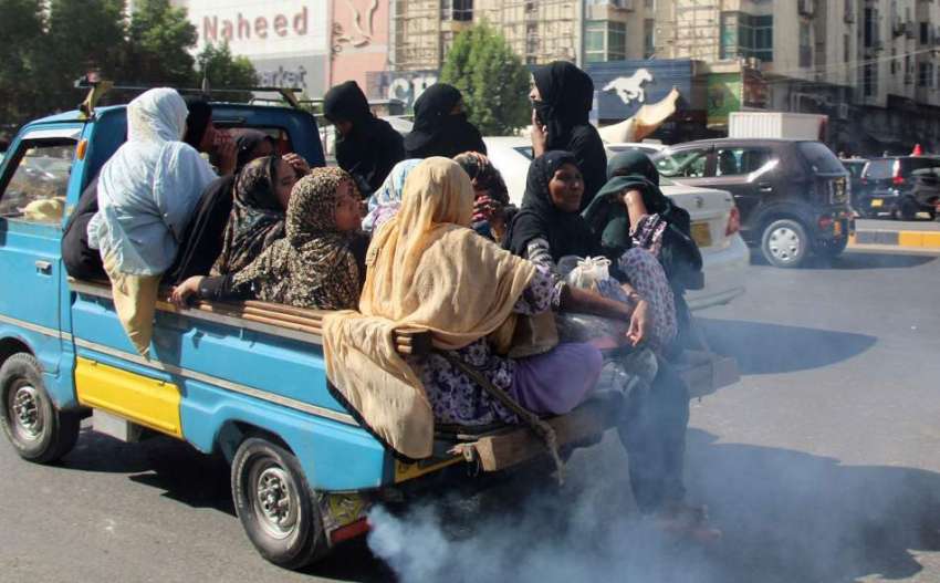 کراچی:خواتین ایک سوز کی میں احتیاطی تدابیر اپنے بغیر سفر ..