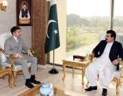 اسلام آباد، چئیرمین سینیٹ محمد صادق سنجرانی سے قازقستان کے سفیر ملاقات ..