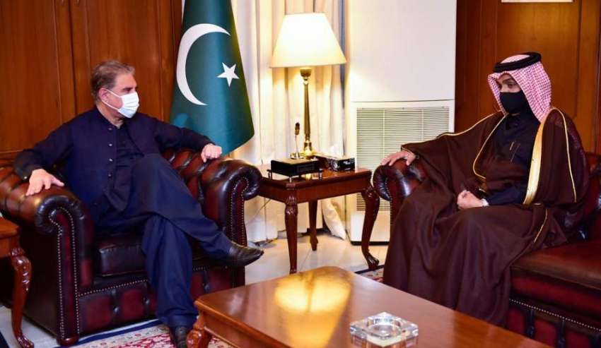 اسلام آباد، وزیر خارجہ شاہ محمود قریشی سے قطری وزیر خارجہ ..