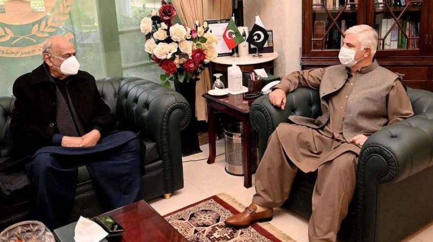 پشاور، وزیراعلی خیبرپختونخوا محمود خان سے وفاقی وزیر نارکوٹیکس ..