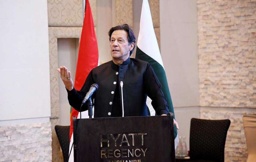 دوشنبے، وزیراعظم عمران خان پاکستان تاجکستان بزنس فورم سے ..