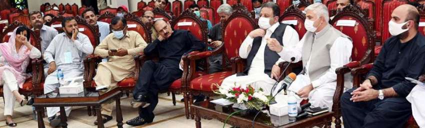 پشاور، وزیراعلی خیبرپختونخوا محمود خان صوبائی بجٹ سے متعلق ..