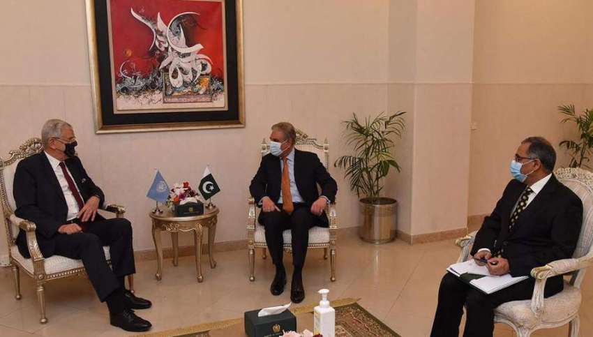 اسلام آباد، وزیر خارجہ شاہ محمود قریشی سے اقوام متحدہ جنرل ..