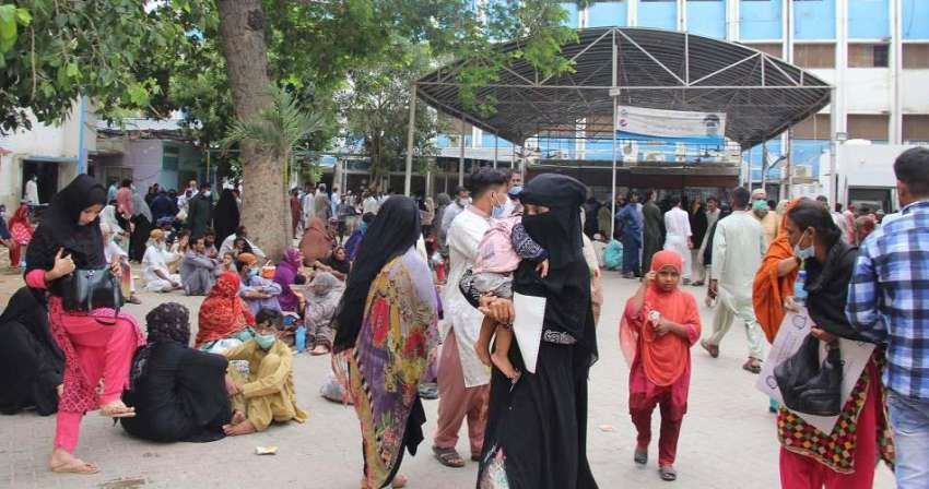 کراچی، سول ہسپتال میں کورونا وباء کی چوتھی لہر کے بڑھتے ..