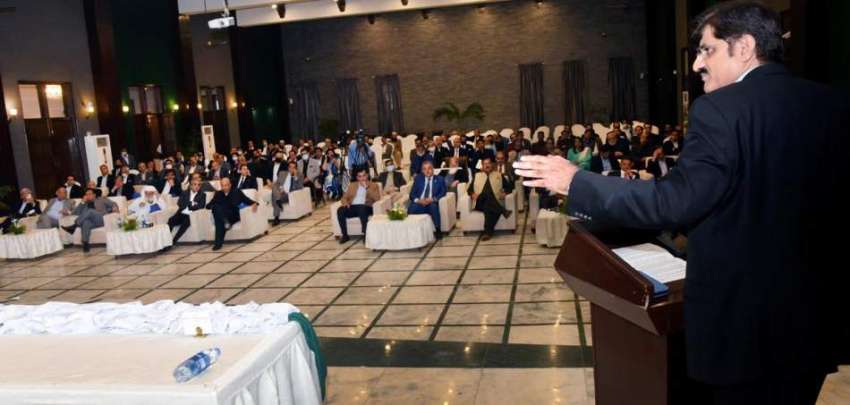 کراچی، وزیراعلی سندھ مراد علی شاہ صنعتکاروں کے اعزاز میں ..