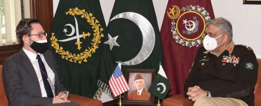 راولپنڈی، آرمی چیف جنرل قمر جاوید باجوہ سے امریکی نمائندہ ..