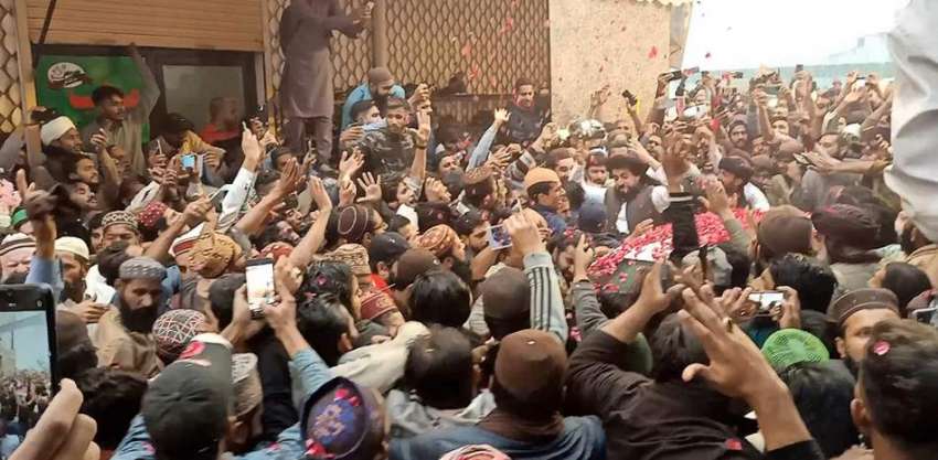 لاہور، تحریک لبیک پاکستان کے سربراہ صاحبزادہ سعد رضوی کا ..
