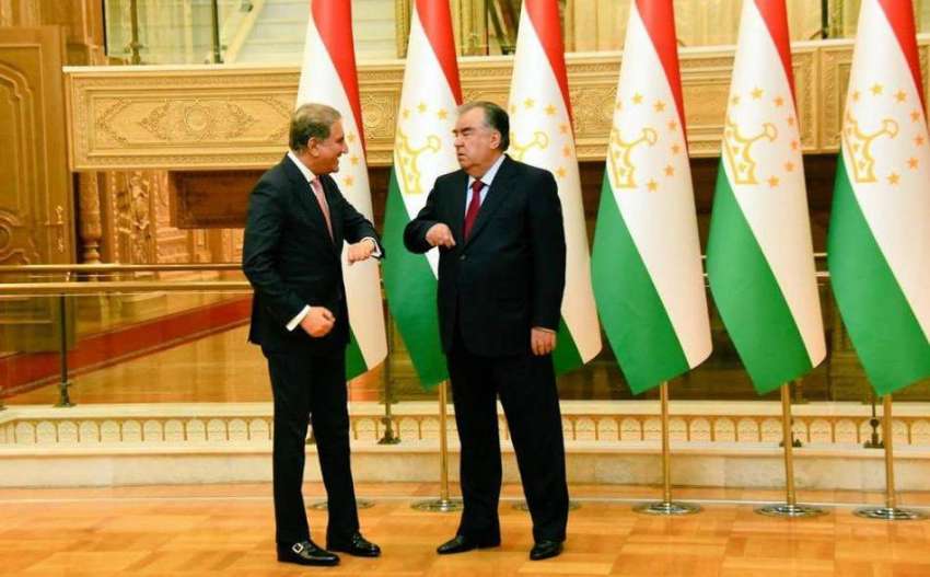 دوشنبے، وزیر خارجہ شاہ محمود قریشی تاجکستان کے صدر ایمومالی ..