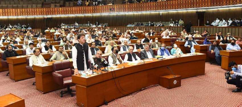 اسلام آباد، وزیراعظم عمران خان قومی اسمبلی کے اجلاس سے خطاب ..
