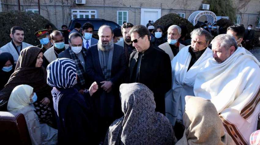 کوئٹہ، وزیراعظم عمران خان سانحہ مچھ میں شہید ہونے والے افراد ..