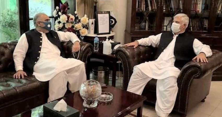 پشاور، وزیراعلی خیبرپختونخوا محمود خان سے سپیکر قومی اسمبلی ..