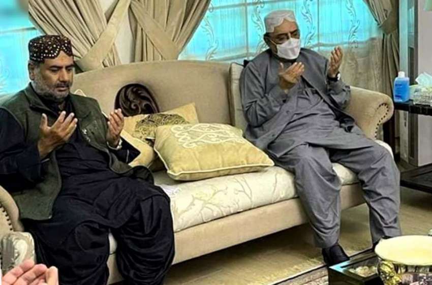 کراچی، سابق صدر آصف زرداری غیبی دیرو میں ایم پی اے نواب سردار ..