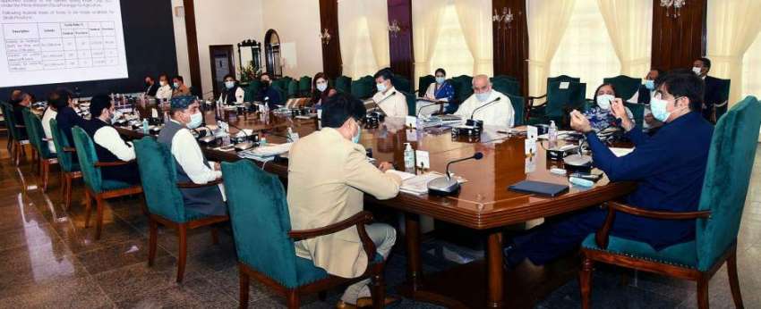 کراچی، وزیراعلی سندھ مراد علی شاہ سندھ کابینہ کے اجلاس کی ..