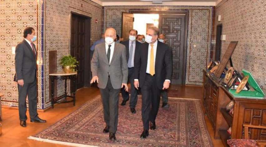 قاہرہ، وزیر خارجہ شاہ محمود قریشی کا عرب لیگ ہیڈ کوارٹرز ..