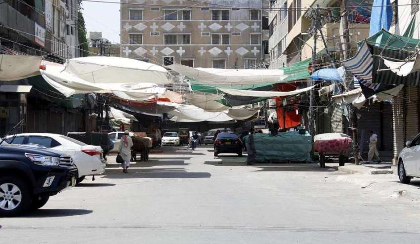 کراچی، لاک ڈاؤن کے باعث جوڑیا بازار مارکیٹ مکمل طور پر بند ..