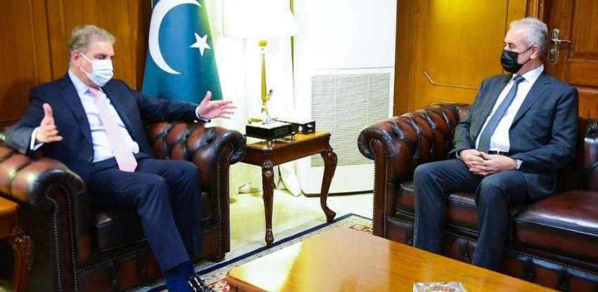 اسلام آباد، وزیر خارجہ شاہ محمود قریشی سے فلسطینی سفیر احمد ..
