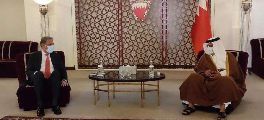 بحرین، وزیر خارجہ شاہ محمود قریشی بحرین کے وزیراعظم ولی ..