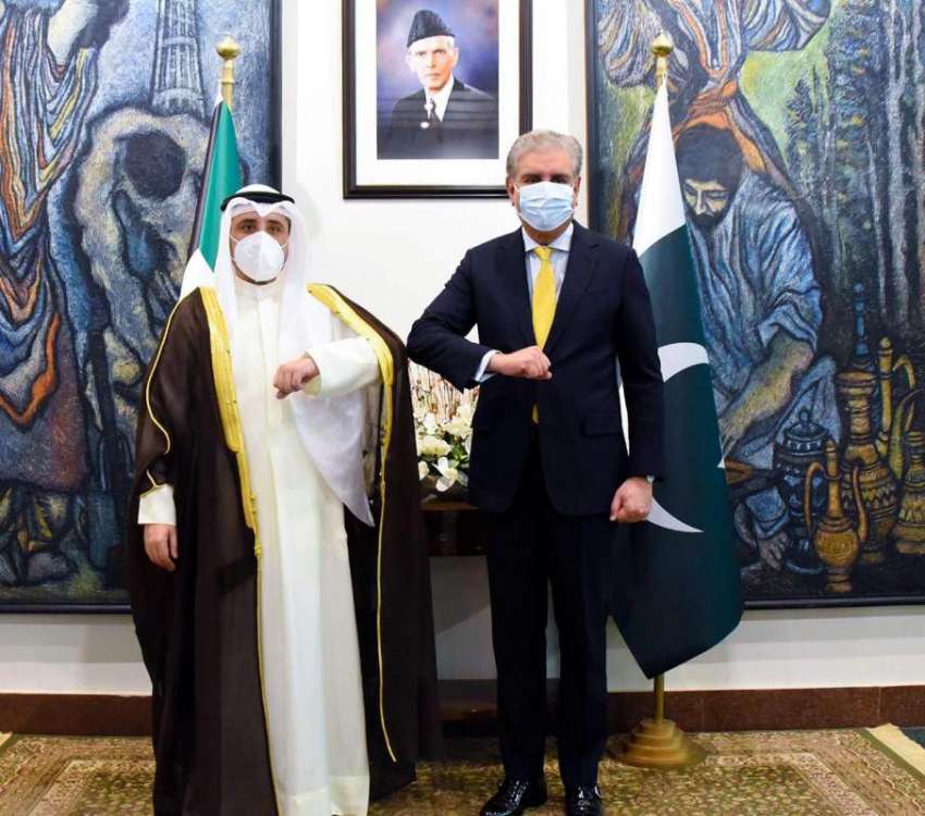 اسلام آباد، وزیر خارجہ شاہ محمود قریشی کویت کے وزیر خارجہ ..