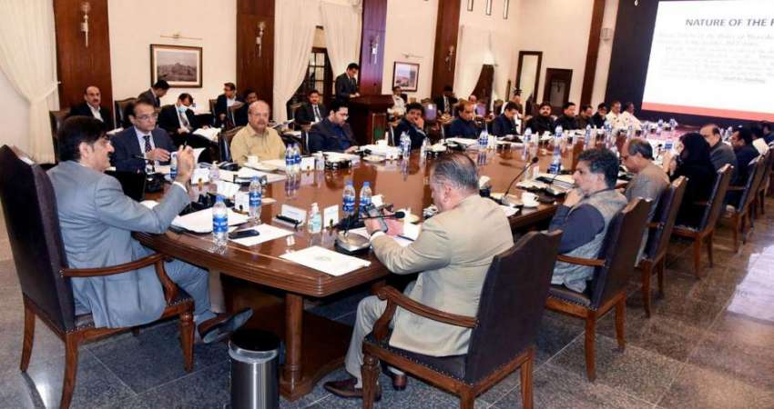 کراچی، وزیراعلی سندھ سید مراد علی شاہ صوبائی کابینہ کے اجلاس ..