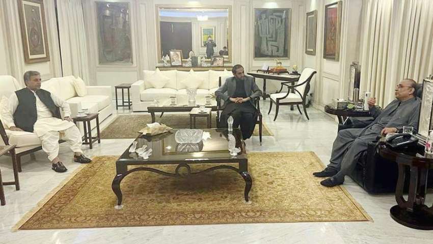کراچی، سابق صدر مملکت آصف علی زرداری سے وزیراعلی بلوچستان ..