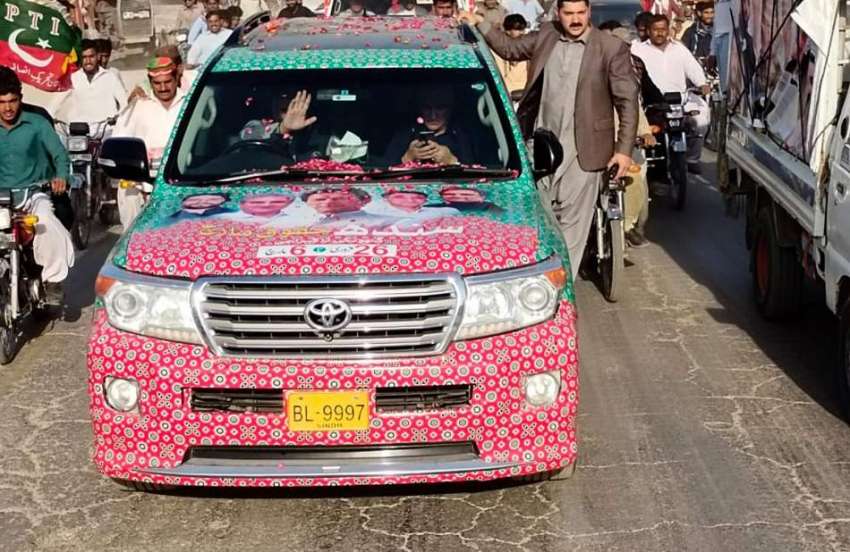 گھوٹکی، وزیر خارجہ شاہ محمود قریشی سندھ حقوق مارچ ریلی کی ..