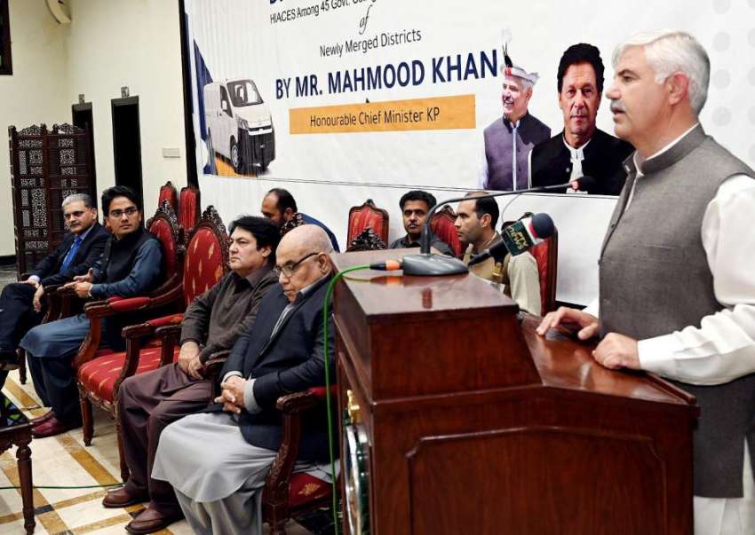 پشاور، وزیراعلی خیبرپختونخوا محمود خان ضم شدہ ڈسٹرکٹس کے ..
