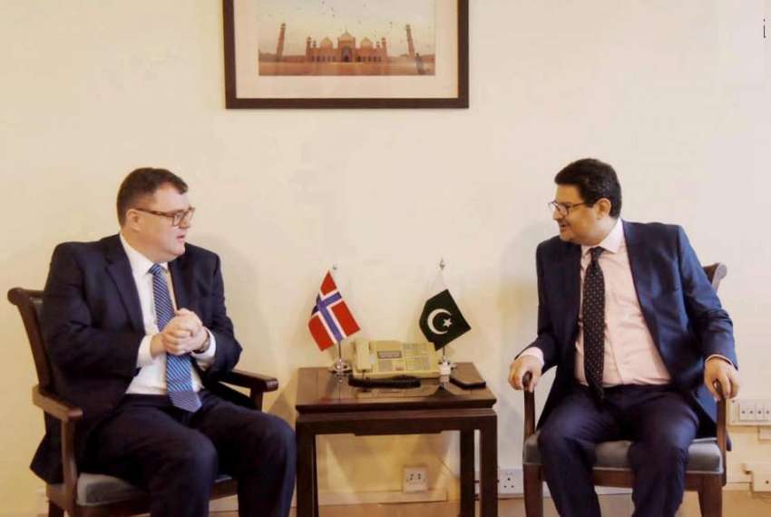اسلام آباد، وزیر خزانہ مفتاح اسماعیل سے ناروے کے سفیر ملاقات ..