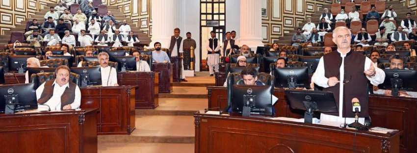 پشاور، وزیراعلی خیبرپختونخوا محمود خان بجٹ سیشن سے خطاب ..
