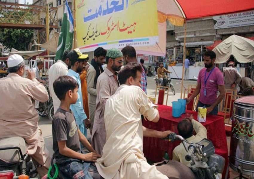 کراچی، ہیٹ ویو کے خدشات کے پیش نظر الخدمت کی جانب سے شہر ..